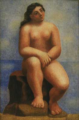 Nude Seated On A Rock Pablo Picasso Art Reproduction Galerie Dada