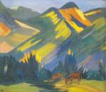 Matiros Saryan, Morning. Green Mountains Fine Art Reproduction Oil Painting