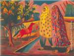 Matiros Saryan, The Red Horse Fine Art Reproduction Oil Painting