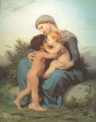 Gemälde Reproduktion von Adolphe-William Bouguereau Die brüderliche Liebe