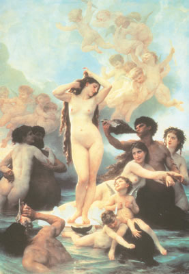 Gemälde Reproduktion von Adolphe-William Bouguereau Die Geburt der Venus