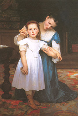 Gemälde Reproduktion von Adolphe-William Bouguereau Die Muschel