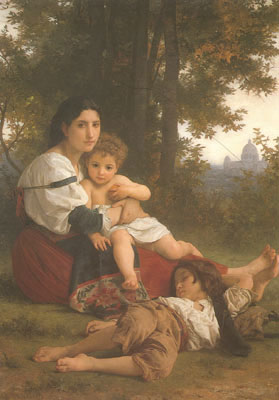 Gemälde Reproduktion von Adolphe-William Bouguereau Ruh dich aus.