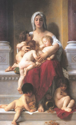 Gemälde Reproduktion von Adolphe-William Bouguereau Wohltätigkeitsorganisation