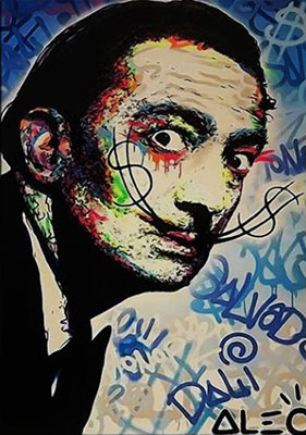 Gemälde Reproduktion von Alec Monopoly Dali