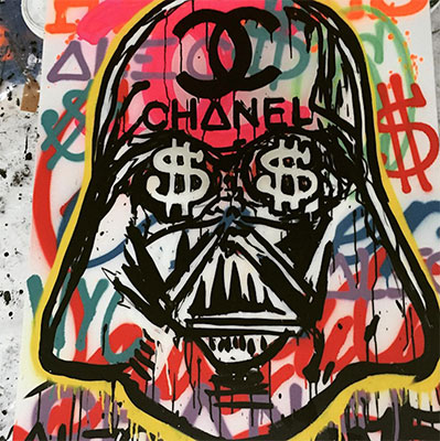 Gemälde Reproduktion von Alec Monopoly Darth Vader