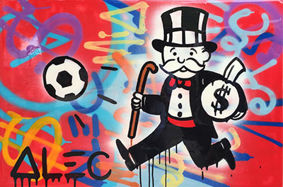 Gemälde Reproduktion von Alec Monopoly Das Fußballmonopol