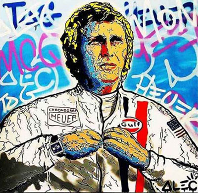 Gemälde Reproduktion von Alec Monopoly Steve McQueen