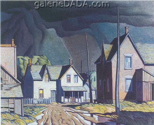 Gemälde Reproduktion von Alfred J. Casson Gewitter