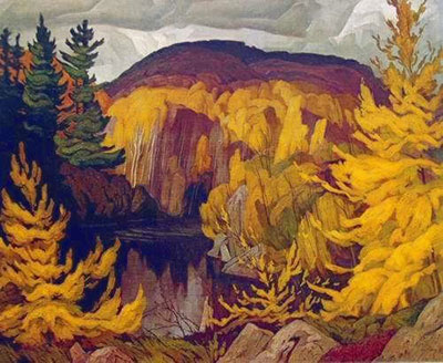 Gemälde Reproduktion von Alfred J. Casson York im Herbst