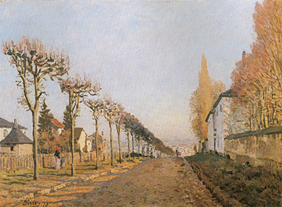 Gemälde Reproduktion von Alfred Sisley Chemical plant, Louveciennes