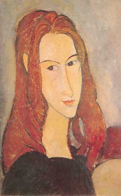 Gemälde Reproduktion von Amedeo Modigliani Ein Mädchen im Porträt