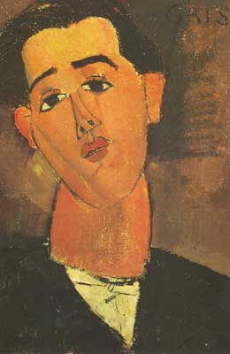 Gemälde Reproduktion von Amedeo Modigliani Juan-Gris