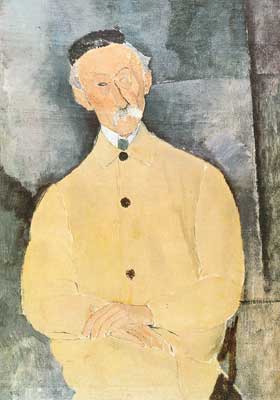 Gemälde Reproduktion von Amedeo Modigliani Monsignor Leper