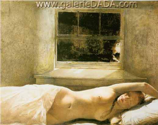 Gemälde Reproduktion von Andrew Wyeth Überlauf