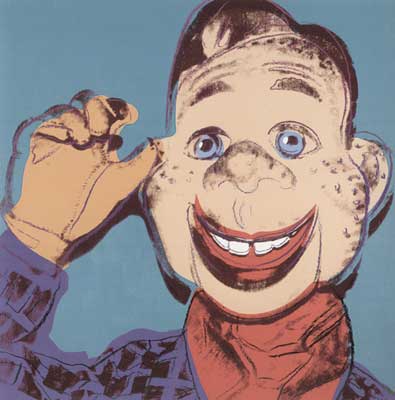 Gemälde Reproduktion von Andy Warhol Die Mythen (Howdy Doody)