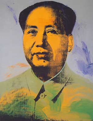 Gemälde Reproduktion von Andy Warhol Mao