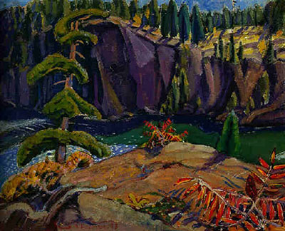 Gemälde Reproduktion von Arthur Lismer French River, Canada