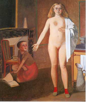 Gemälde Reproduktion von Balthasar Balthus Der Raum