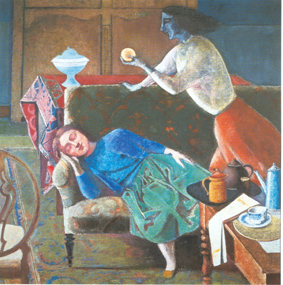 Gemälde Reproduktion von Balthasar Balthus Die goldenen Früchte