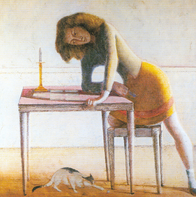 Gemälde Reproduktion von Balthasar Balthus Geduld.