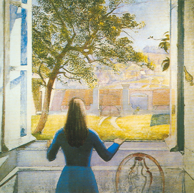 Gemälde Reproduktion von Balthasar Balthus Mädchen im Fenster