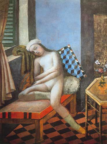 Gemälde Reproduktion von Balthasar Balthus Schlafend nackt