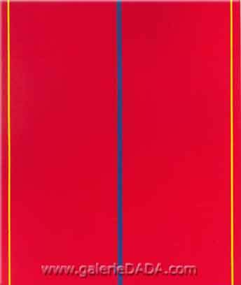 Gemälde Reproduktion von Barnett Newman Wer Angst vor Rotem Gelb und Blau hat II