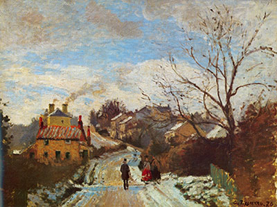 Gemälde Reproduktion von Camille Pissarro Low Norwood, London