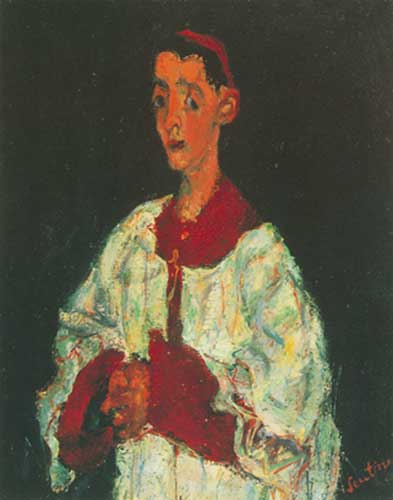 Gemälde Reproduktion von Chaim Soutine Der Knabe des Chors