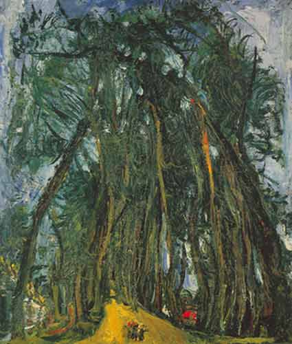 Gemälde Reproduktion von Chaim Soutine Die Avenue der Bäume in Chartres