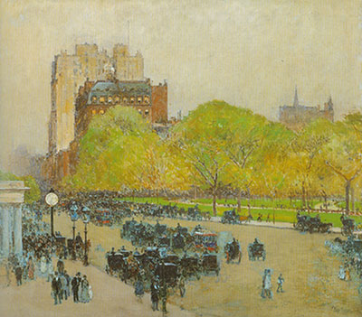 Gemälde Reproduktion von Childe Hassam Madison Square, New York