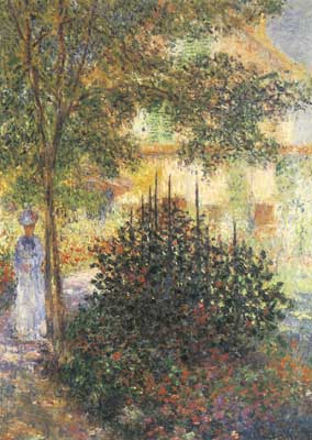 Gemälde Reproduktion von Claude Monet Camille im argentinischen Hausgarten