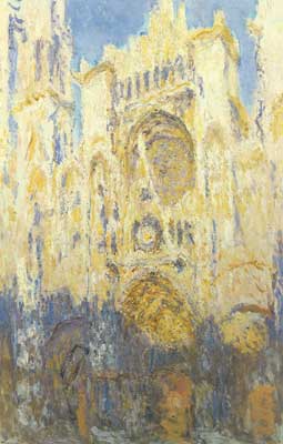 Gemälde Reproduktion von Claude Monet Die Fassade des Doms von Rouen (Sonnenuntergang)