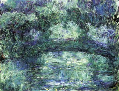 Gemälde Reproduktion von Claude Monet Die japanische Brücke