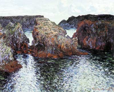 Gemälde Reproduktion von Claude Monet Die Steine von Belle-Ile