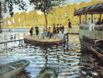 Gemälde Reproduktion von Claude Monet La Grenouillere