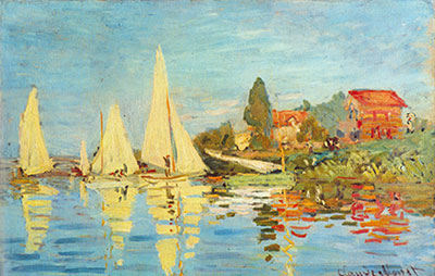 Gemälde Reproduktion von Claude Monet Regatta in argenteuil