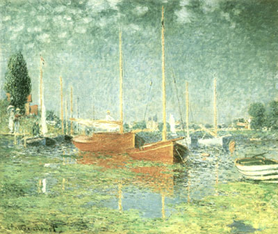 Gemälde Reproduktion von Claude Monet Rote Boote, Argentinien