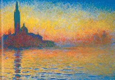 Gemälde Reproduktion von Claude Monet San George Maggiore in der Abenddämmerung