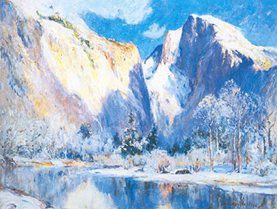 Gemälde Reproduktion von Colin Campbell Cooper Half Dome, Yosemite