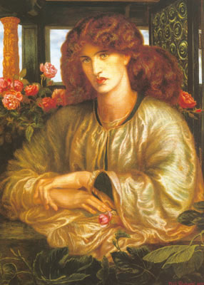 Gemälde Reproduktion von Dante Gabriel Rossetti La Donna del finesi