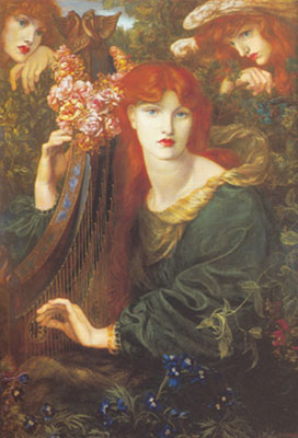 Gemälde Reproduktion von Dante Gabriel Rossetti La Ghirlandata