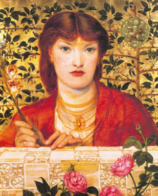 Gemälde Reproduktion von Dante Gabriel Rossetti Queen Cordium