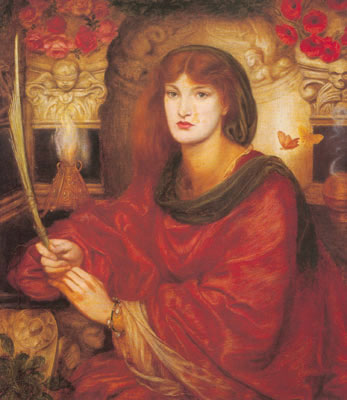 Gemälde Reproduktion von Dante Gabriel Rossetti Sibylla