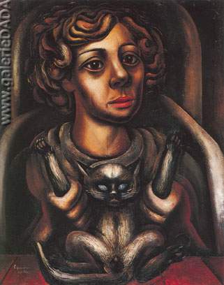 Gemälde Reproduktion von David Alfaro Siqueiros Mujer y gado