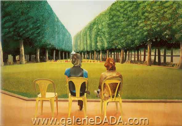 Gemälde Reproduktion von David Hockney Vichy Park