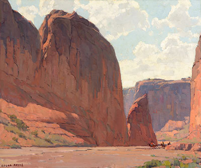 Gemälde Reproduktion von Edgar Alwin Payne Verengung, Canyon de Chelly