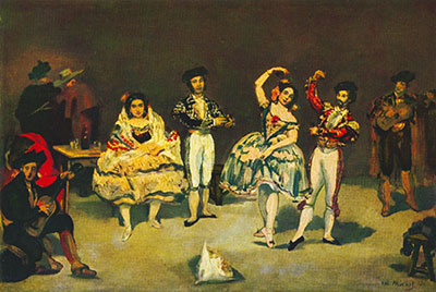 Gemälde Reproduktion von Edouard Manet Das Opernhaus des Balletts