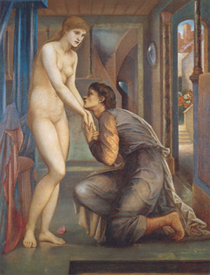 Gemälde Reproduktion von Edward Burne-Jones Die Seele erreicht